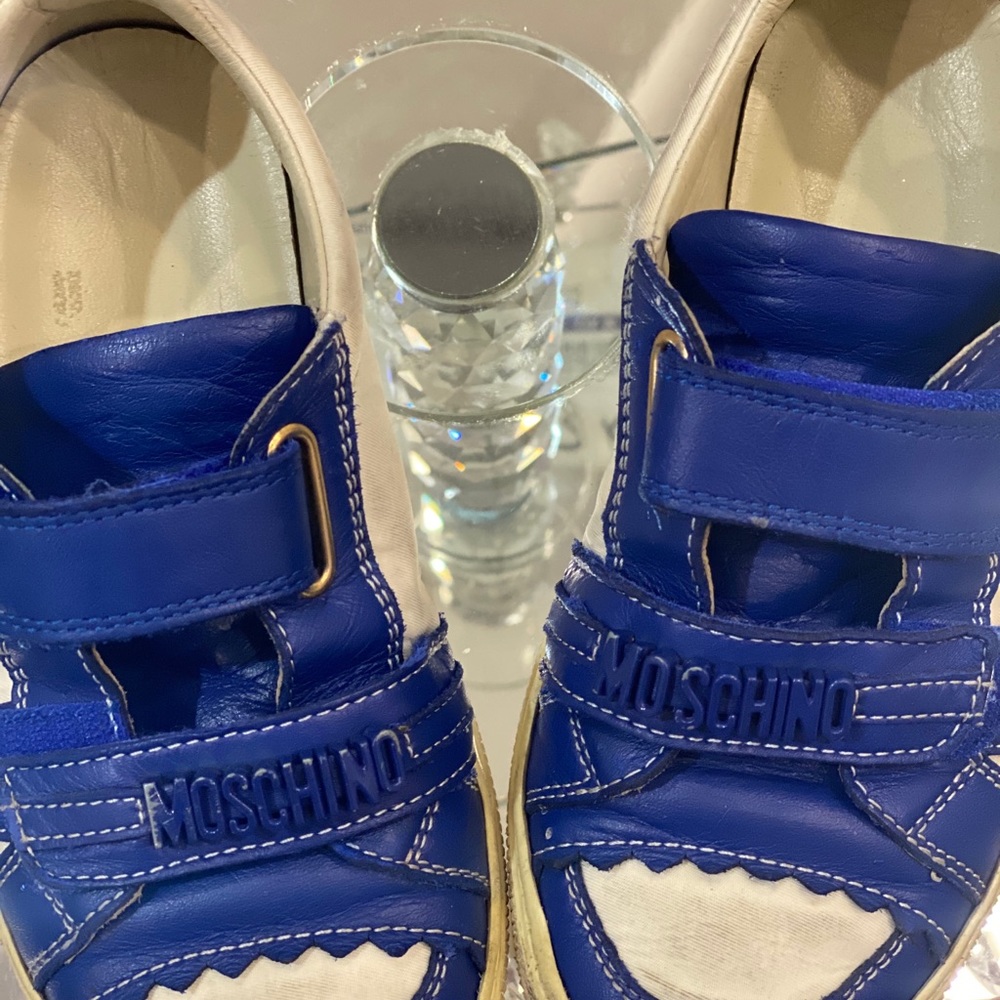 Moschino Leather boy sneakers